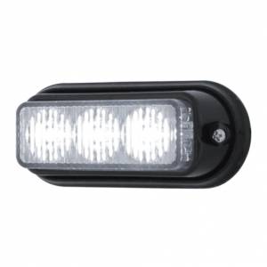 UNITED PACIFIC - UNITED PACIFIC - 37537B - LUZ DE ADVERTENCIA DE 3 LED CON BISEL NEGRO - LED BLANCO (A GRANEL) - Image 3