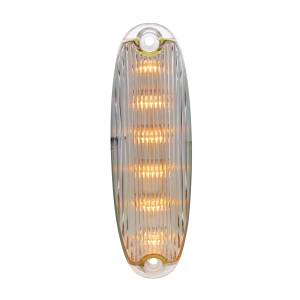 UNITED PACIFIC - 37555 - LUZ DE CABINA LED DE 6 ÁMBAR PARA FREIGHTLINER CASCADIA 2008-2017 - LENTE TRANSPARENTE