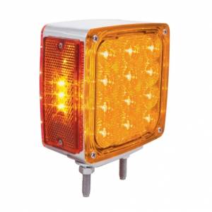 UNITED PACIFIC - 37579 - LUZ DE SEÑAL DE GIRO DE DOBLE CARA DE 27 LED (PASAJERO) - LED ÁMBAR Y ROJO/LENTE ÁMBAR Y ROJA