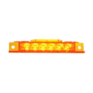 UNITED PACIFIC - UNITED PACIFIC - 37593 - LUZ DE VISERA EXTERIOR DE 6 LED ÁMBAR PARA VOLVO VNL 1996-2024 - LENTE ÁMBAR - Image 3