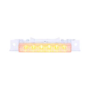 UNITED PACIFIC - UNITED PACIFIC - 37594 - LUZ DE VISERA EXTERIOR DE 6 LED ÁMBAR PARA VOLVO VNL 1996-2024 - LENTE TRANSPARENTE - Image 3