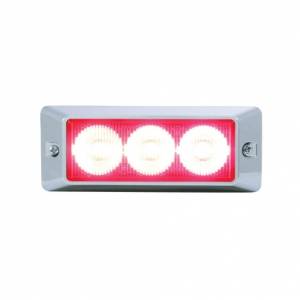 UNITED PACIFIC - 37629 - 3 LUCES DE ADVERTENCIA LED DE ALTA POTENCIA - LED ROJO