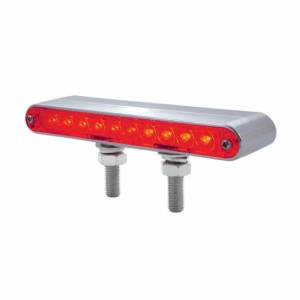 UNITED PACIFIC - 37630 - BARRA DE LUCES DE DOBLE CARA DE 20 LED DE 6-1/2" - LED ÁMBAR Y ROJO/LENTE ÁMBAR Y ROJA