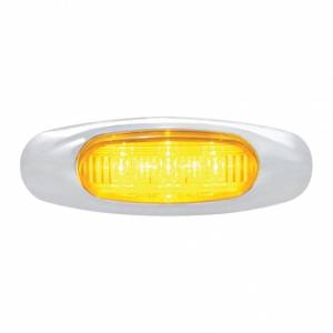 UNITED PACIFIC - 37647 - LUZ DE 3 LED (LIQUIDACIÓN/MARCADOR) - LED ÁMBAR/LENTE ÁMBAR