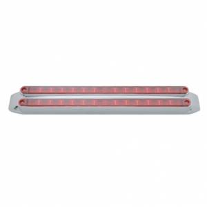 UNITED PACIFIC - UNITED PACIFIC - 37666 - BARRAS DE LUCES DOBLES DE 14 LED DE 12" (PARADA, GIRO Y TRASERA) - LED ROJO/LENTE ROJA - Image 2
