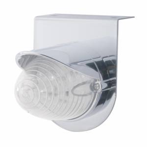 UNITED PACIFIC - 37720 - SOPORTE DE LUZ INOXIDABLE CON LUZ DE COLMENA DE 19 LED Y VISERA - LED ÁMBAR/LENTE TRANSPARENTE