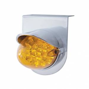 UNITED PACIFIC - UNITED PACIFIC - 37721 - SOPORTE DE LUZ INOXIDABLE CON LUZ REFLECTORA DE 19 LED Y VISERA - LED ÁMBAR/LENTE ÁMBAR - Image 2