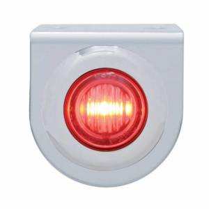 UNITED PACIFIC - 37791 - SOPORTE DE LUZ INOXIDABLE CON MINI LUZ DE 3 LED 3/4" - LED ROJO/LENTE ROJA