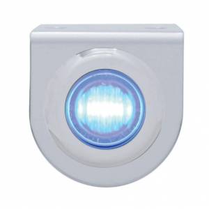 UNITED PACIFIC - 37829 - SOPORTE DE LUZ INOXIDABLE CON MINI LUZ DE 3 LED DE 3/4" - LED AZUL/LENTE TRANSPARENTE