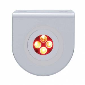 UNITED PACIFIC - 37858 - SOPORTE DE LUZ INOXIDABLE CON LUZ DE SUJETADOR DE 4 LED - LED ROJO/LENTE TRANSPARENTE
