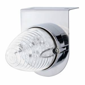 UNITED PACIFIC - 37884 - SOPORTE DE LUZ INOXIDABLE CON LUZ DE COLMENA DE 19 LED - LED ÁMBAR/LENTE TRANSPARENTE