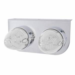 UNITED PACIFIC - 37893 - SOPORTE DE LUZ INOXIDABLE CON 2X 19 LUCES LED BEEHIVE - LED ÁMBAR/LENTE TRANSPARENTE