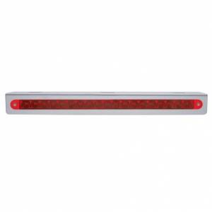 UNITED PACIFIC - UNITED PACIFIC - 37925 - SOPORTE DE LUZ DE ACERO INOXIDABLE DE 12-3/4" CON 19 LED BARRA DE LUCES DE 12" - LED ROJO/LENTE ROJA - Image 2