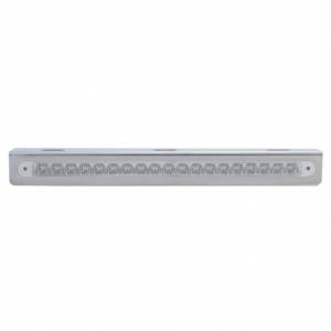 UNITED PACIFIC - 37927 - SOPORTE DE LUZ DE ACERO INOXIDABLE DE 12-3/4" CON 19 LED BARRA DE LUCES DE 12" - LED ROJO/LENTE TRANSPARENTE