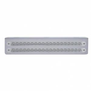 UNITED PACIFIC - 37931 - SOPORTE DE LUZ DE ACERO INOXIDABLE DE 12-3/4" CON 2 BARRAS DE LUCES DE 19 LED DE 12" - LED ROJO/LENTE TRANSPARENTE