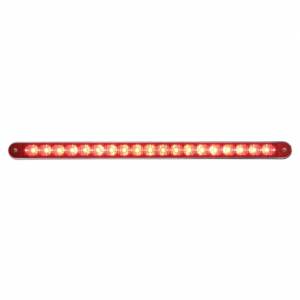 UNITED PACIFIC - 37941 - BARRA DE LUCES REFLECTORAS DE 19 LED DE 12" CON BISEL (PARADA, GIRO Y COLA) - LED ROJO/LENTE ROJA