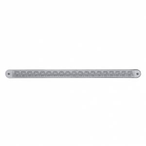 UNITED PACIFIC - 37943 - BARRA DE LUCES REFLECTORAS DE 19 LED DE 12" CON BISEL (PARADA, GIRO Y COLA) - LED ROJO/LENTE TRANSPARENTE