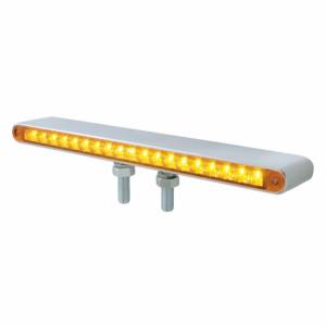 UNITED PACIFIC - 37944 - BARRA DE LUCES REFLECTORA DE DOBLE CARA DE 38 LED DE 12" - LED ÁMBAR Y ROJO/LENTE ÁMBAR Y ROJA