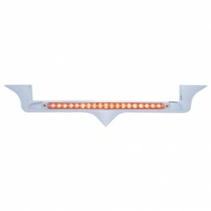 UNITED PACIFIC - UNITED PACIFIC - 37972 - EMBLEMA DE CAPÓ CROMADO CON BARRA DE LUZ REFLECTORA DE 19 LED PARA KENWORTH - LED ROJO/LEENTE TRANSPARENTE - Image 2