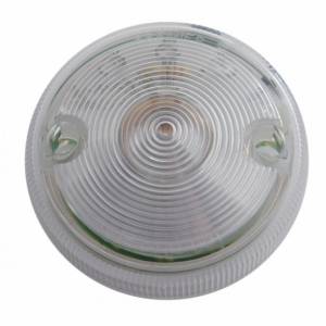 UNITED PACIFIC - 38034 - LUZ DE UNA SOLA CARA DE 15 LED DE 3" SOLAMENTE - LED ÁMBAR/LENTE TRANSPARENTE