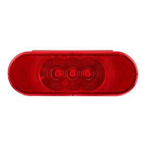 UNITED PACIFIC - UNITED PACIFIC - 38067B - LUZ OVALADA DE 6" DE 3 LED (PARADA, GIRO Y TRASERA) - LED ROJA/LENTE ROJA - Image 3