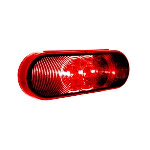 UNITED PACIFIC - UNITED PACIFIC - 38067B - LUZ OVALADA DE 6" DE 3 LED (PARADA, GIRO Y TRASERA) - LED ROJA/LENTE ROJA - Image 5