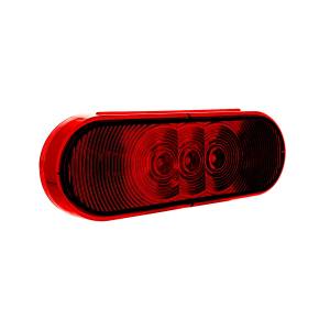 UNITED PACIFIC - UNITED PACIFIC - 38067B - LUZ OVALADA DE 6" DE 3 LED (PARADA, GIRO Y TRASERA) - LED ROJA/LENTE ROJA - Image 6