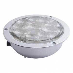 UNITED PACIFIC - UNITED PACIFIC - 38077 - LUZ DE MONTAJE DE BRIDA REDONDA DE 10 LED DE 4" (PARADA, GIRO Y TRASERA) - LED ROJO/LENTE TRANSPARENTE - Image 2