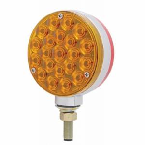 UNITED PACIFIC - 38103 - LUZ DE SEÑAL DE GIRO DE DOBLE CARA DE 42 LED - LED ÁMBAR Y ROJO / LENTE ÁMBAR Y ROJA