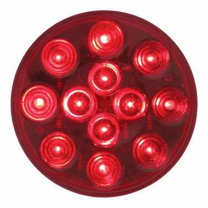 UNITED PACIFIC - UNITED PACIFIC - 38112 - LUZ REDONDA DE 12 LED DE 4" (PARADA, GIRO Y TRASERA) - LED ROJA/LENTE ROJA - Image 2