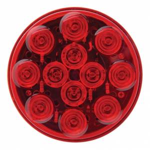 UNITED PACIFIC - UNITED PACIFIC - 38112 - LUZ REDONDA DE 12 LED DE 4" (PARADA, GIRO Y TRASERA) - LED ROJA/LENTE ROJA - Image 3