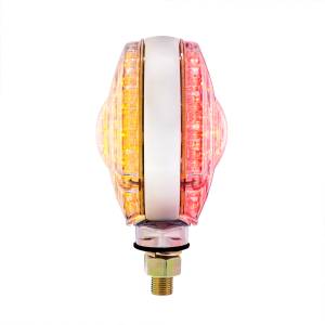 UNITED PACIFIC - UNITED PACIFIC - 38114 - LUZ DE SEÑAL DE GIRO DE DOBLE CARA DE UN SOLO ESPÁRRAGO DE 88 LED - LED ÁMBAR Y ROJO / LENTE TRANSPARENTE - Image 6