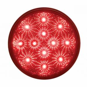 UNITED PACIFIC - 38116B - LUZ REFLECTORA REDONDA DE 12 LED DE 4" (PARADA, GIRO Y TRASERA) - LED ROJA/LENTE ROJA (A GRANEL)
