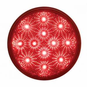 UNITED PACIFIC - UNITED PACIFIC - 38116BRK - KIT DE LUCES REFLECTORAS REDONDAS DE 4" DE 12 LED (PARADA, GIRO Y TRASERA) - LED ROJO/LENTE ROJA - Image 2