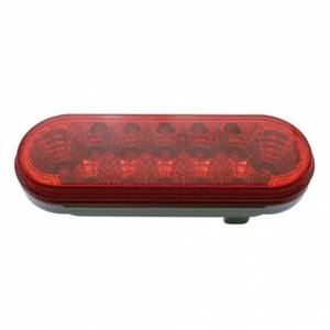 UNITED PACIFIC - UNITED PACIFIC - 38121 - LUZ REFLECTORA OVALADA DE 12 LED DE 6" (PARADA, GIRO Y TRASERA) - LED ROJA/LENTE ROJA - Image 2