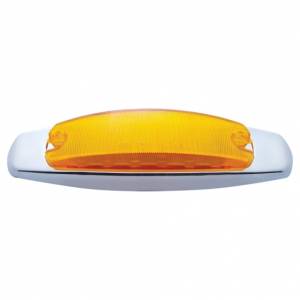 UNITED PACIFIC - UNITED PACIFIC - 38134B - LUZ RECTANGULAR DE 12 LED (LIQUIDACIÓN/MARCADOR) CON BISEL CROMADO - LED ÁMBAR/LENTE ÁMBAR (A GRANEL) - Image 2