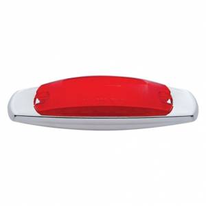 UNITED PACIFIC - UNITED PACIFIC - 38135 - LUZ RECTANGULAR DE 12 LED (LIQUIDACIÓN/MARCADOR) CON BISEL CROMADO - LED ROJO/LENTE ROJA - Image 3