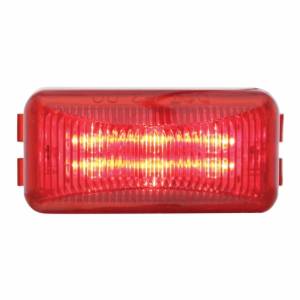 UNITED PACIFIC - 38159 - LUZ RECTANGULAR DE 6 LED (LIQUIDACIÓN/MARCADOR) - LED ROJO/LENTE ROJA