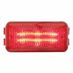 UNITED PACIFIC - 38159B - LUZ RECTANGULAR DE 6 LED (LIQUIDACIÓN/MARCADOR) - LED ROJO/LENTE ROJA (A GRANEL)