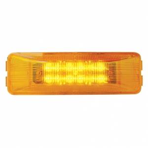 UNITED PACIFIC - 38161 - LUZ RECTANGULAR DE 12 LED (LIQUIDACIÓN/MARCADOR) - LED ÁMBAR/LENTE ÁMBAR