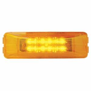 UNITED PACIFIC - UNITED PACIFIC - 38161BAK-B - KIT DE LUZ RECTANGULAR DE 12 LED (LIQUIDACIÓN/MARCADOR) - LED ÁMBAR/LENTE ÁMBAR (A GRANEL) - Image 2