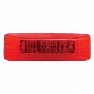 UNITED PACIFIC - 38162B - LUZ RECTANGULAR DE 12 LED (LIQUIDACIÓN/MARCADOR) - LED ROJO/LENTE ROJA (A GRANEL)