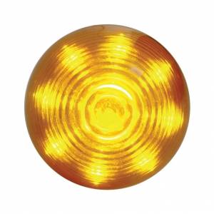 UNITED PACIFIC - 38168 - LUZ DE COLMENA REDONDA DE 9 LED DE 2" (LIQUIDACIÓN/MARCADOR) - LED ÁMBAR/LENTE ÁMBAR