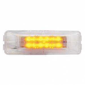 UNITED PACIFIC - UNITED PACIFIC - 38212 - LUZ RECTANGULAR DE 12 LED (LIQUIDACIÓN/MARCADOR) - LED ÁMBAR/LENTE TRANSPARENTE - Image 1