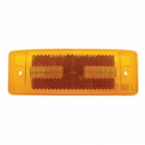 UNITED PACIFIC - UNITED PACIFIC - 38253 - LUZ RECTANGULAR DE 16 LED (LIQUIDACIÓN/MARCADOR) CON LENTE REFLEX - LED ÁMBAR/LENTE ÁMBAR - Image 1