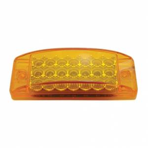 UNITED PACIFIC - UNITED PACIFIC - 38256B - LUZ RECTANGULAR REFLECTOR DE 21 LED (LIQUIDACIÓN/MARCADOR) - LED ÁMBAR/LENTE ÁMBAR (A GRANEL) - Image 2