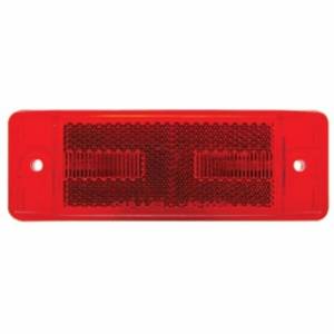 UNITED PACIFIC - 38259B - LUZ RECTANGULAR DE 8 LED (LIQUIDACIÓN/MARCADOR) CON LENTE REFLEX - LED ROJO/LENTE ROJA (A GRANEL)