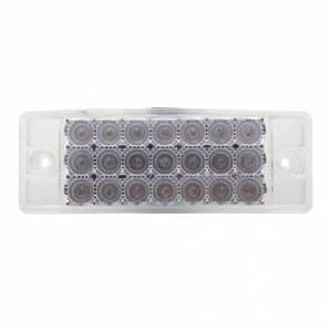 UNITED PACIFIC - 38296B - LUZ RECTANGULAR REFLECTOR DE 21 LED (LIQUIDACIÓN/MARCADOR) - LED ÁMBAR/LENTE TRANSPARENTE (A GRANEL)