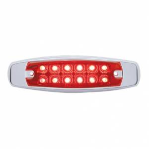 UNITED PACIFIC - UNITED PACIFIC - 38306 - LUZ RECTANGULAR REFLECTOR DE 12 LED CON BISEL (LIQUIDACIÓN/MARCADOR) - LED ROJO/LENTE ROJA - Image 2