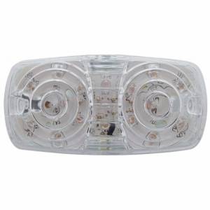 UNITED PACIFIC - UNITED PACIFIC - 38325 - LUZ RECTANGULAR DE 16 LED DE 4" X 2" (LIQUIDACIÓN/MARCADOR) - LED ÁMBAR/LENTE TRANSPARENTE - Image 1